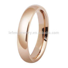 Anillo simple de la venda del oro color de rosa del diseño, joyería barata de los anillos de bodas
